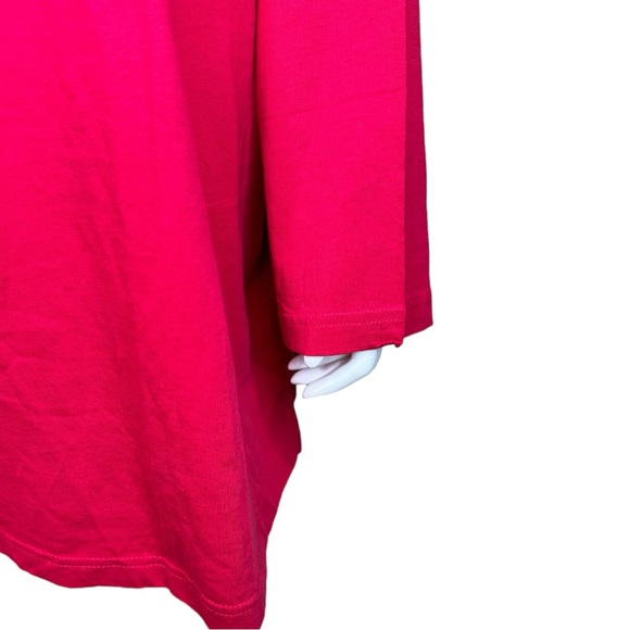 Ulla Popken V-Neck Top Tunic Tee 28 30 Red Cotton NWT - Picture 7 of 11